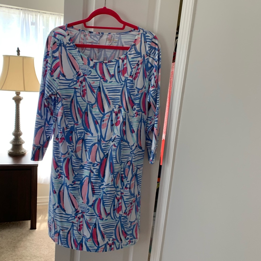 Lilly Pulitzer right red return Marlowe dress